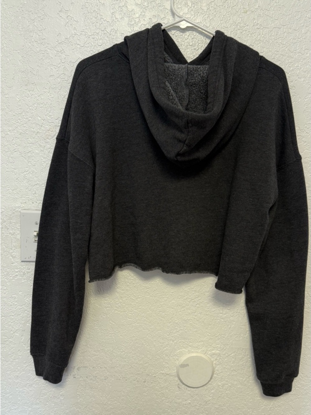 Barry's Bootcamp Tribeca Cropped Hoodie - Charcoal Grey - Medium - Picture 4 of 6